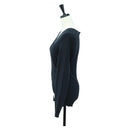 LOEWE Cross Knit Cashmere S Navy Auth 174763A-3
