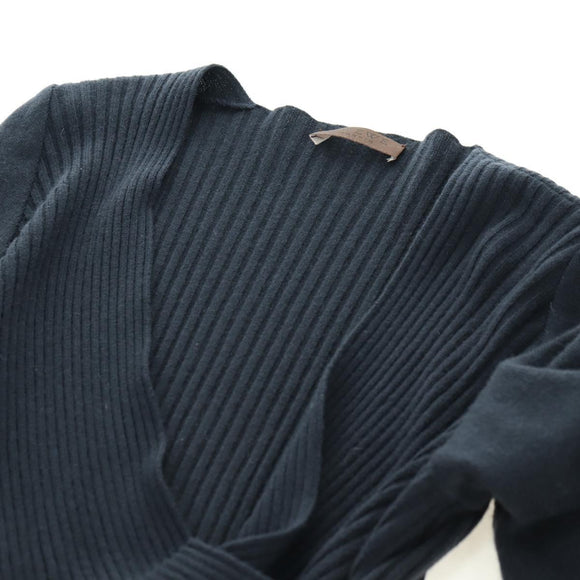 LOEWE Cross Knit Cashmere S Navy Auth 174763A