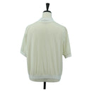 BALENCIAGA Short Sleeved Golf Jacket Polyester M White Auth 174764A-2