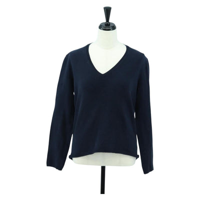 PRADA Long Sleeved T Shirt Cotton Navy Auth 174765A