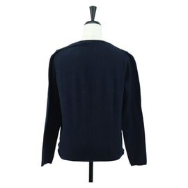 PRADA Long Sleeved T Shirt Cotton Navy Auth 174765A - 0