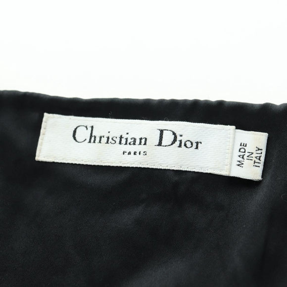 Christian Dior One Piece Tweed Beige Auth 174766A