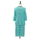BALENCIAGA One Piece Dress And Jacket set Rayon Light Blue Auth 174767A-3