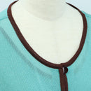 BALENCIAGA One Piece Dress And Jacket set Rayon Light Blue Auth 174767A-6