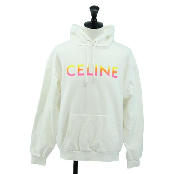 CELINE Hoody Cotton M White Auth 174768A