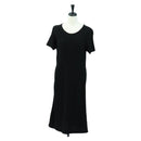 Salvatore Ferragamo One Piece Cotton M Black Auth 174769A-1