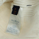 LOUIS VUITTON Knit Sweater Cotton XS White LV Auth 174771A-6