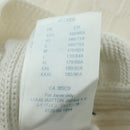 LOUIS VUITTON Knit Sweater Cotton XS White LV Auth 174771A-8