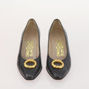 Salvatore Ferragamo Shoes Suede Leather 6 Set Brown Navy black Auth 174774-18