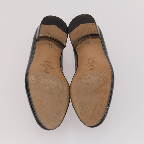 Salvatore Ferragamo Shoes Suede Leather 6 Set Brown Navy black Auth 174774