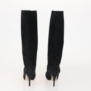 Salvatore Ferragamo Shoes Suede Leather 6 Set Brown Navy black Auth 174774-3
