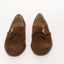Salvatore Ferragamo Shoes Suede Leather 6 Set Brown Navy black Auth 174774-6