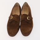 Salvatore Ferragamo Shoes Suede Leather 6 Set Brown Navy black Auth 174774-8