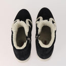 PRADA Shoes Suede Leather 5 Set Brown black Auth 174775-4