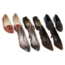 Salvatore Ferragamo Shoes Suede Leather 5 Set Brown Red black Auth 174776-1
