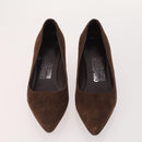 Salvatore Ferragamo Shoes Suede Leather 5 Set Brown Red black Auth 174776-10