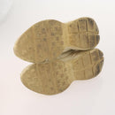 GUCCI Shoes Suede Leather 3 Set Black Khaki white Auth 174777-9
