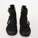 GUCCI Shoes Leather 4 Set Black Brown Auth 174779-6