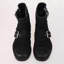 GUCCI Shoes Leather 4 Set Black Brown Auth 174779-8