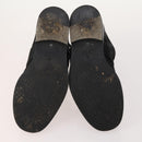 GUCCI Shoes Leather 4 Set Black Brown Auth 174779-9