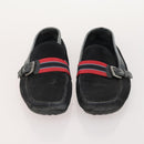 LOUIS VUITTON Monogram Mini Shoes Leather 5 Set Black Beige Navy LV Auth 174780-10