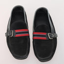LOUIS VUITTON Monogram Mini Shoes Leather 5 Set Black Beige Navy LV Auth 174780-12