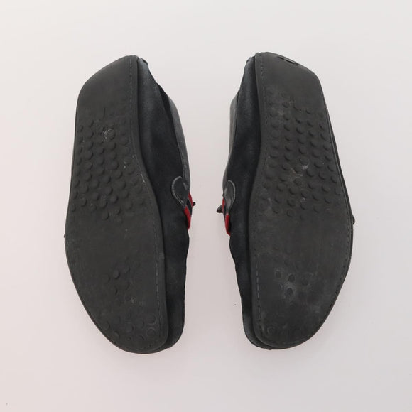 LOUIS VUITTON Monogram Mini Shoes Leather 5 Set Black Beige Navy LV Auth 174780