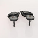 LOUIS VUITTON Monogram Mini Shoes Leather 5 Set Black Beige Navy LV Auth 174780-15