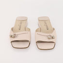 LOUIS VUITTON Monogram Mini Shoes Leather 5 Set Black Beige Navy LV Auth 174780-18