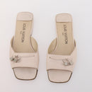 LOUIS VUITTON Monogram Mini Shoes Leather 5 Set Black Beige Navy LV Auth 174780-20