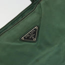 PRADA Tote Bag Nylon Green Silver Auth 174789-17