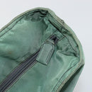 PRADA Tote Bag Nylon Green Silver Auth 174789-10