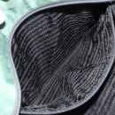 PRADA Tote Bag Nylon Green Silver Auth 174789-22