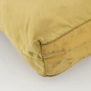 PRADA Hand Bag Nylon Yellow Silver Auth 174791-15