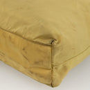 PRADA Hand Bag Nylon Yellow Silver Auth 174791-16