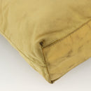 PRADA Hand Bag Nylon Yellow Silver Auth 174791-9