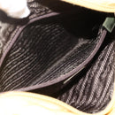 PRADA Hand Bag Nylon Yellow Silver Auth 174791-22