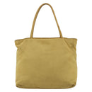 PRADA Hand Bag Nylon Yellow Silver Auth 174791-2