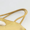 PRADA Hand Bag Nylon Yellow Silver Auth 174791-8