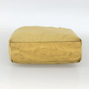 PRADA Hand Bag Nylon Yellow Silver Auth 174791-5