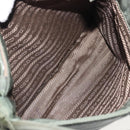 PRADA Hand Bag Nylon Green Silver Auth 174792-24