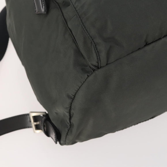 PRADA Backpack Nylon Gray Silver Auth 174793A
