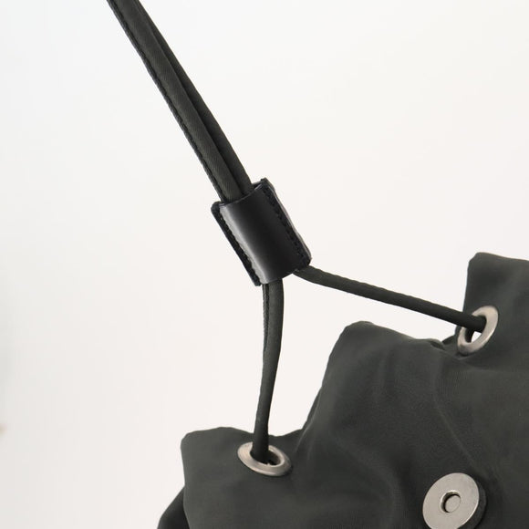 PRADA Backpack Nylon Gray Silver Auth 174793A