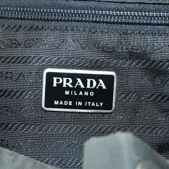 PRADA Backpack Nylon Gray Silver Auth 174793A