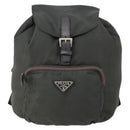 PRADA Backpack Nylon Gray Silver Auth 174793A-13