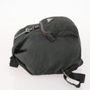 PRADA Backpack Nylon Gray Silver Auth 174793A-4