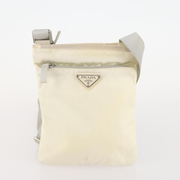 PRADA Hand Bag Nylon 2 Set Black White Auth 174802