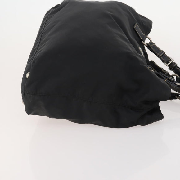 PRADA Hand Bag Nylon 2 Set Black White Auth 174802