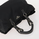 PRADA Hand Bag Nylon 2 Set Black White Auth 174802-5