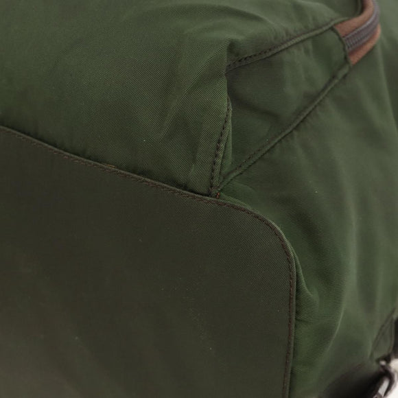 PRADA Backpack Nylon Green Auth 174836